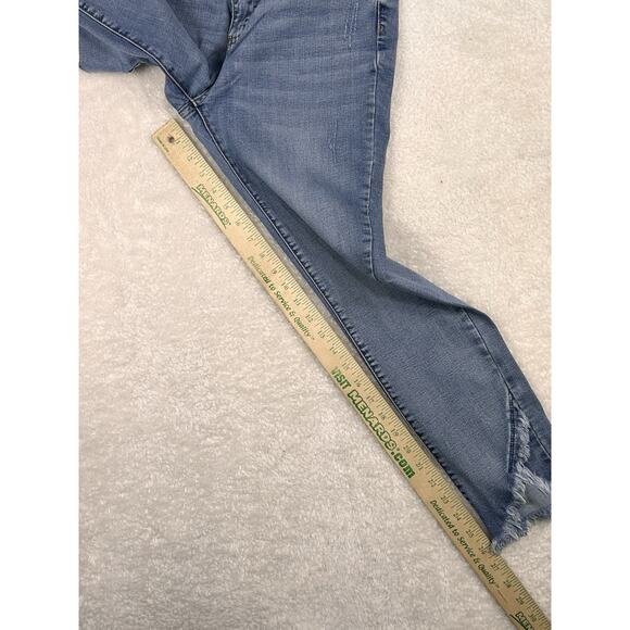 Judy Blue Tulip Hem Mid Rise Skinny Fit Jeans Size 11/30 JB8458 Casual Stretch - Picture 6 of 9